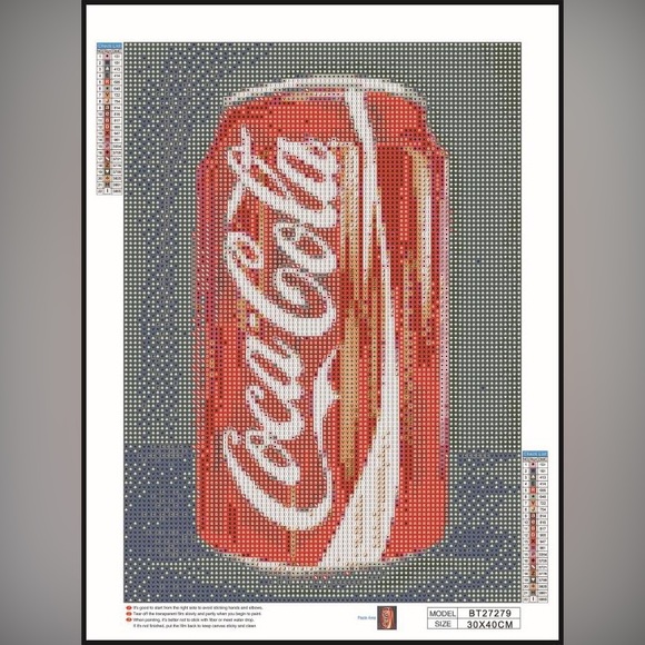 Coca Cola Can DIY 5D Full Round Drill Diamond Painting - Picture 2 of 6